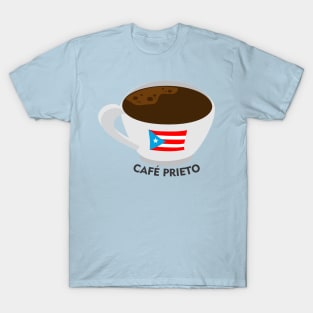 Boricua Cafe Prieto Puerto Rican Coffee Dark Latino Food T-Shirt